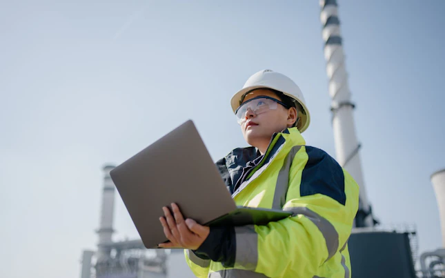 Telecom tower worker